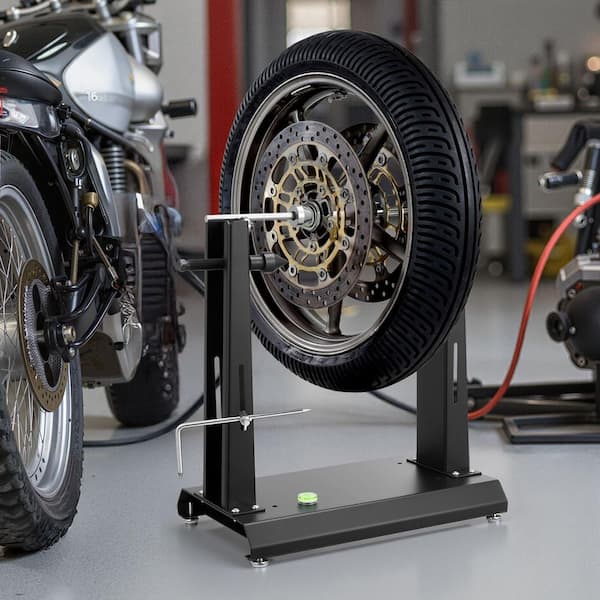 SKYSHALO Motorcycle Wheel Balancer, 88.2 lbs. Capacity, Tire