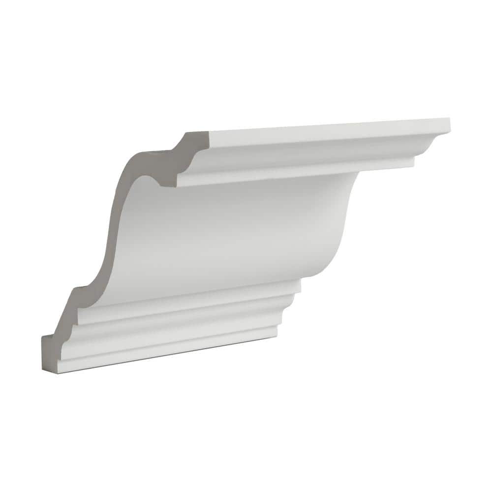 7-7/8 in White Polyurethane Crown Moulding Sample