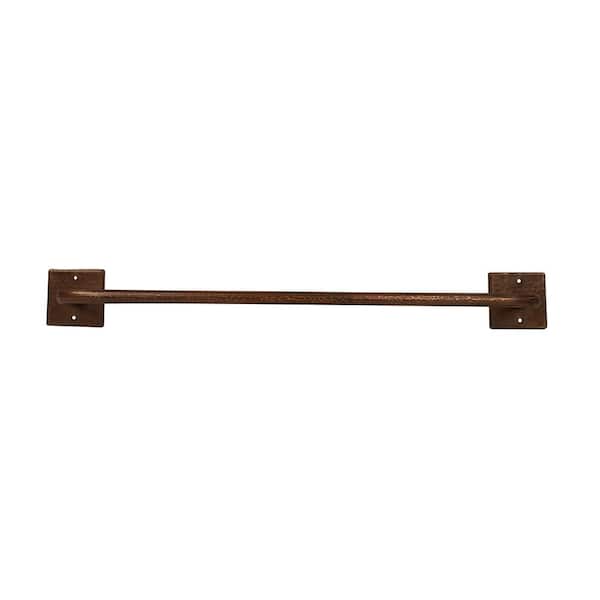 Premier Copper Products 24 in. Hand Hammered Copper Towel Bar in Oil Rubbed Bronze
