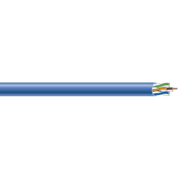 500 ft. Blue 23/4 Solid CU CAT6 CMR (Riser) Data Cable