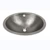 Barclay Products Undermounted Bathroom Sink in Hammered Pewter 6861-PE ...