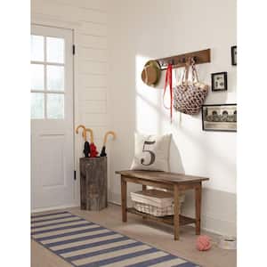 Alaterre Furniture Alpine Natural Live Edge Wood 36 in. Coat Hooks with  Shelf AWAA3320 - The Home Depot