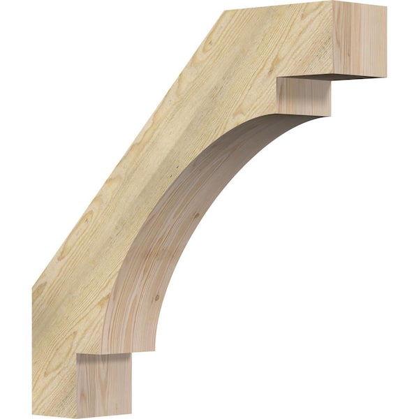 6"W x 30"D x 30"H Merced Rough Sawn Knee Brace, Douglas Fir