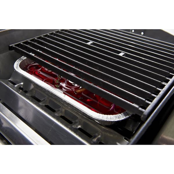 Broil King 13-Inch X 10-Inch Stainless Steel Roasting And Drip Pan Grease  Tray Liner - 63106