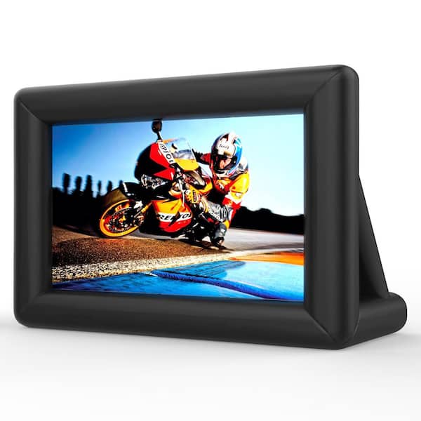 WIAWG 20 ft. Outdoor Inflatable Blow up Mega Movie Projector Screen with Blower, Carry Bag, Repair Sewing Kit and Ropes