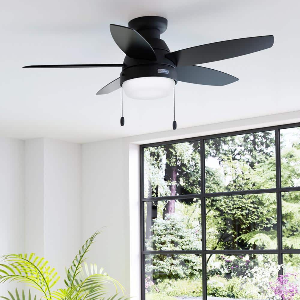 Lilliana 44 in. Indoor Matte Black Ceiling Fan with Light Kit Included price history on PriceWatchPro