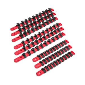 1/4 in. 3/8 in. and 1/2 in. Drive Socket Rail Set (12-Pieces)