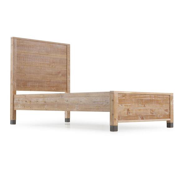Camaflexi Baja Barnwood Twin Size Panel, Reclaimed Wood Panel Headboard
