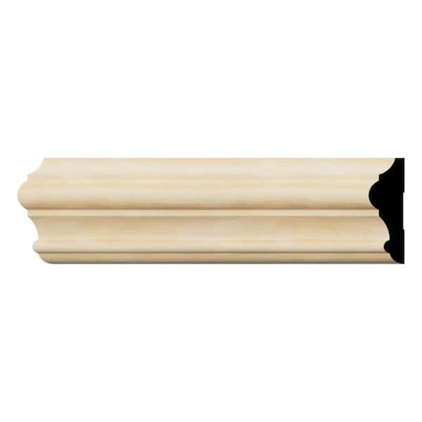 Ekena Millwork WM397 1 in. D x 3.5 in. W x 96 in. L Wood (Pine) Chair Rail Molding