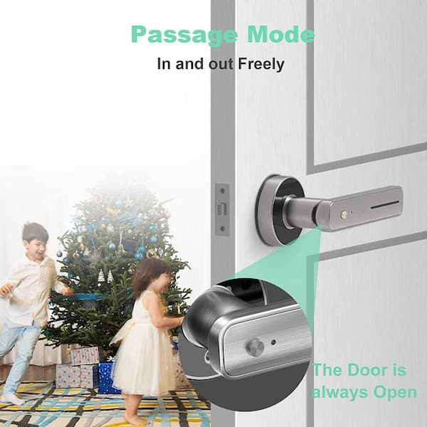 Keyless Entry Door Lock, Electronic Keypad Deadbolt with Handle, Auto Lock  Front Door Handle Sets, Easy to Install, 50 User Codes, Security Waterproof  Smart Locks for Front Door, Home/Hotel Use 