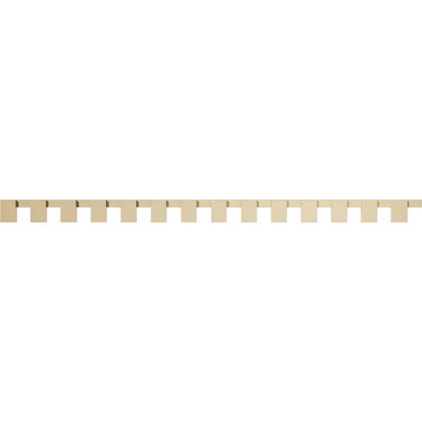 1 in. D x 5 in. W x 93.375 in. L Primed Polyurethane Panel Moulding