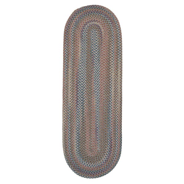 Colonial Mills Cedar Cove Light Blue 2 ft. x 6 ft. Oval Runner Indoor Area Rug
