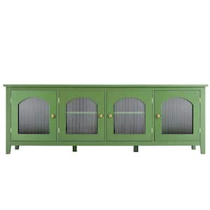 Antique Green TV Stand Fits TVs up to 70 in. with Changhong Glass Door