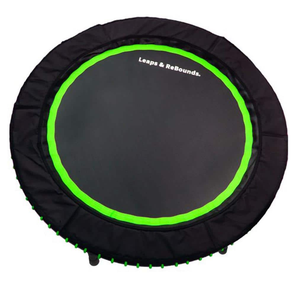 48 in. Mini Fitness Trampoline and Rebounder Gym Equipment, Green