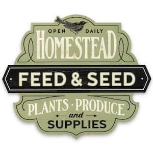 Homestead Feed and Seed Wood Decorative Sign