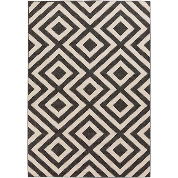 Livabliss Breckenridge Beige 5 ft. x 8 ft. Indoor/Outdoor Patio Area Rug