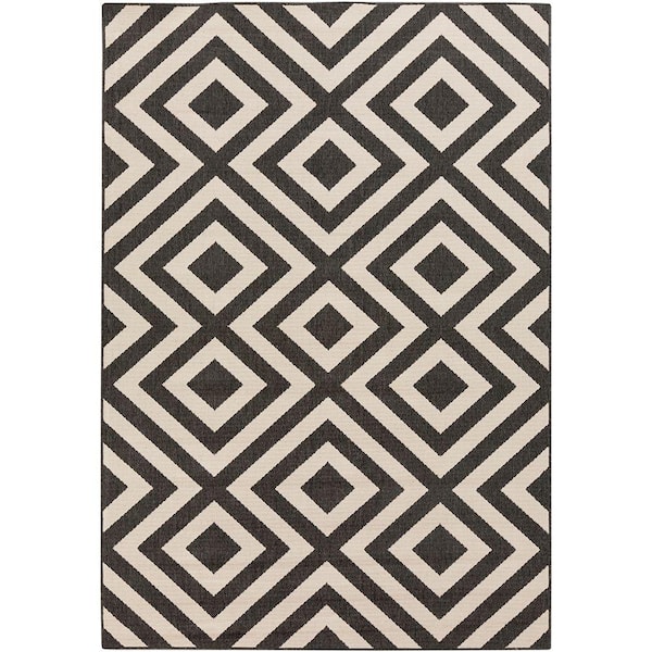 Livabliss Breckenridge Beige 6 ft. x 9 ft. Indoor/Outdoor Patio Area Rug