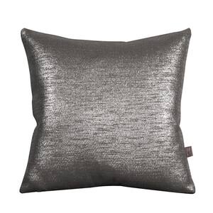 Glam Zinc Solid Polyester 2 in. x 20 in. Throw Pillow