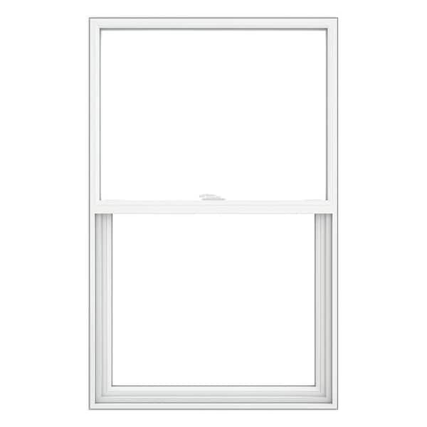 V-2500 Series 35.75 in. x 37.5 in. Single Hung Vinyl Low-E White Pocket Frame Replacement Tilt-In Window