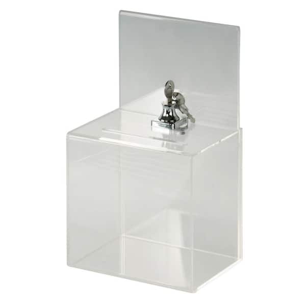 Buddy Products Small Acrylic Locking Collection Box