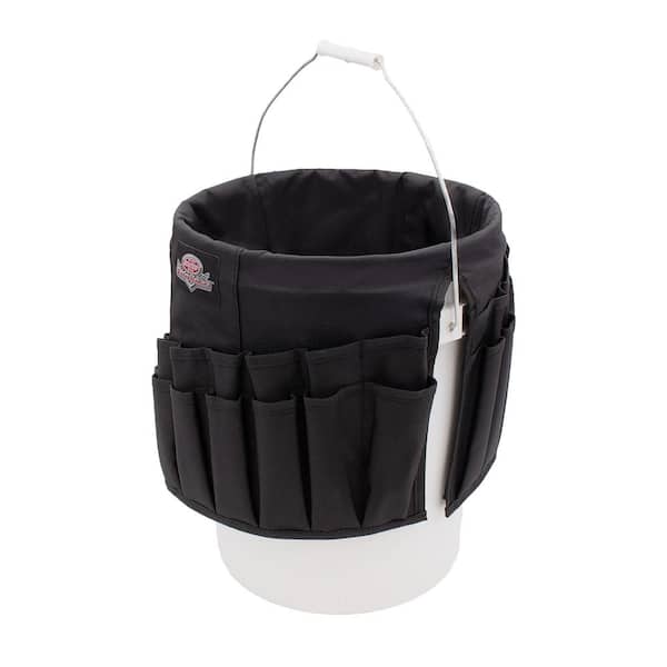 MELOTOUGH Bucket Idea Wash Tool Organizer for 5 Gallon Bucket, cleaning  bucket organizer Pockets for Clean Supplier Car Wash organizer Khaki Color  (1)
