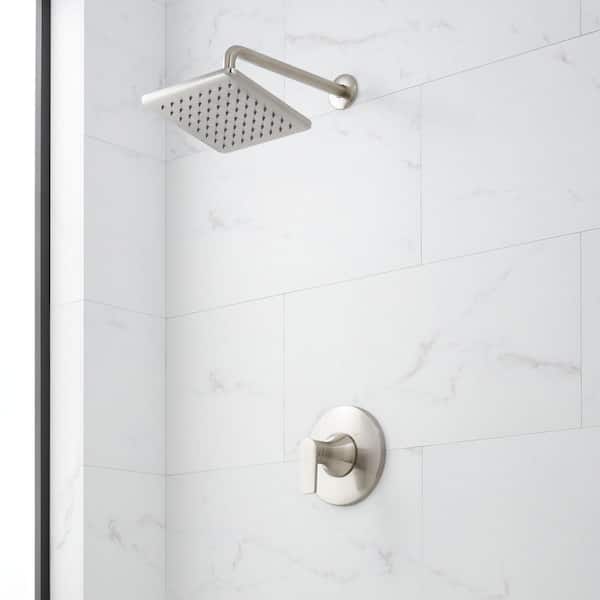 SIGNATURE HARDWARE Berwyn Single Handle 1-Spray Shower Faucet 1.75 GPM with No Additional Features in. Brushed Nickel