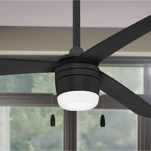 Vital 44 in. Integrated LED Indoor Coal Ceiling Fan with Light