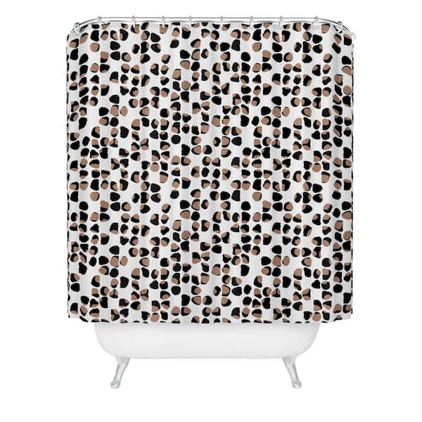 Deny Designs 71 in. x 74 in. Wagner Campelo Rock Dots 1-Shower Curtain