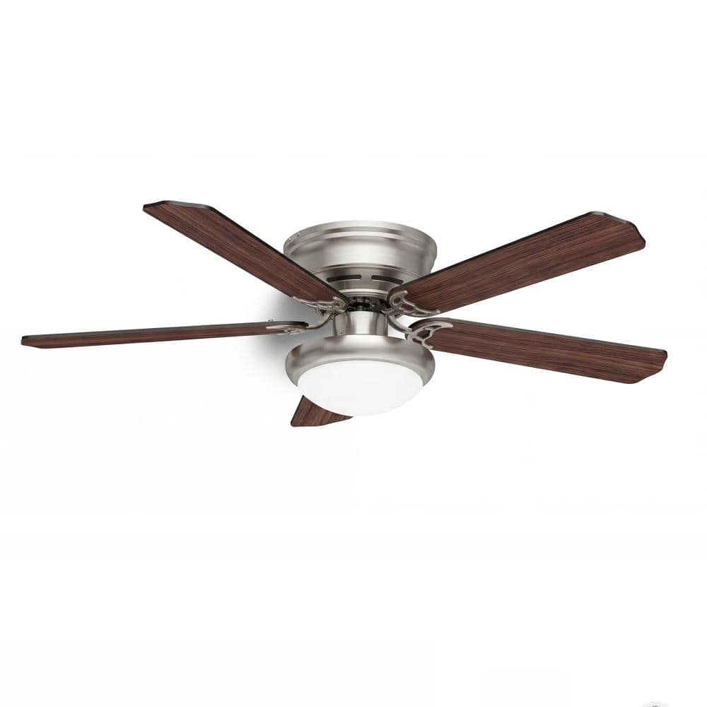 52 in. Ceiling Fan with Light Reversible DC Motor， Eye-Care LED, 6 Speeds, Black and Dark Walnut Dual-Finish Blades price history on PriceWatchPro