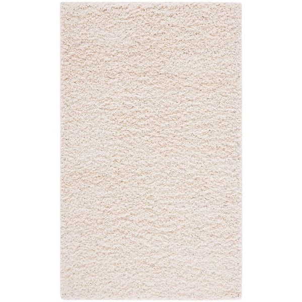 Modera White 3 ft. x 5 ft. Solid Color Area Rug