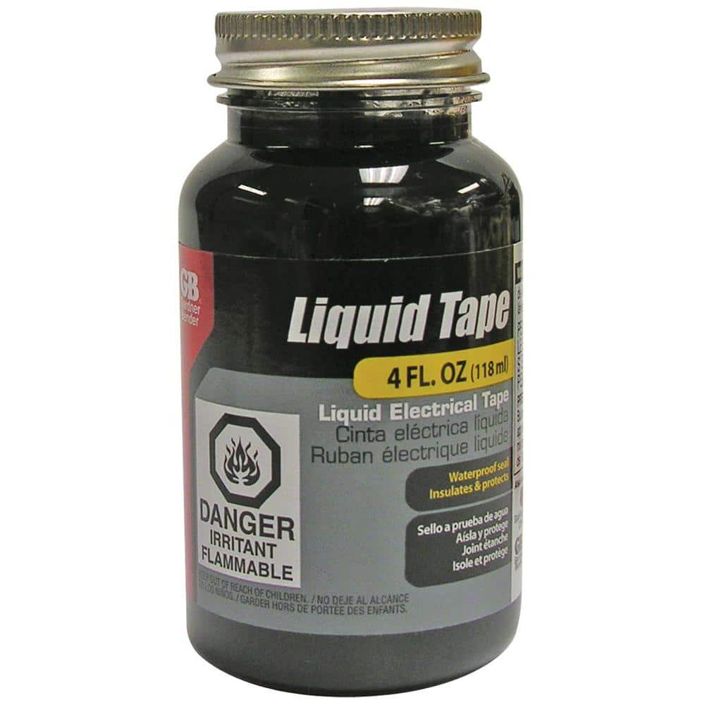 Gardner Bender Black Liquid Electrical Tape 4 oz. LTB-400 - The Home Depot
