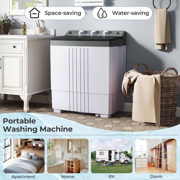 Volenca Portable Washing Machine with Built-In Drain Pump YCCO