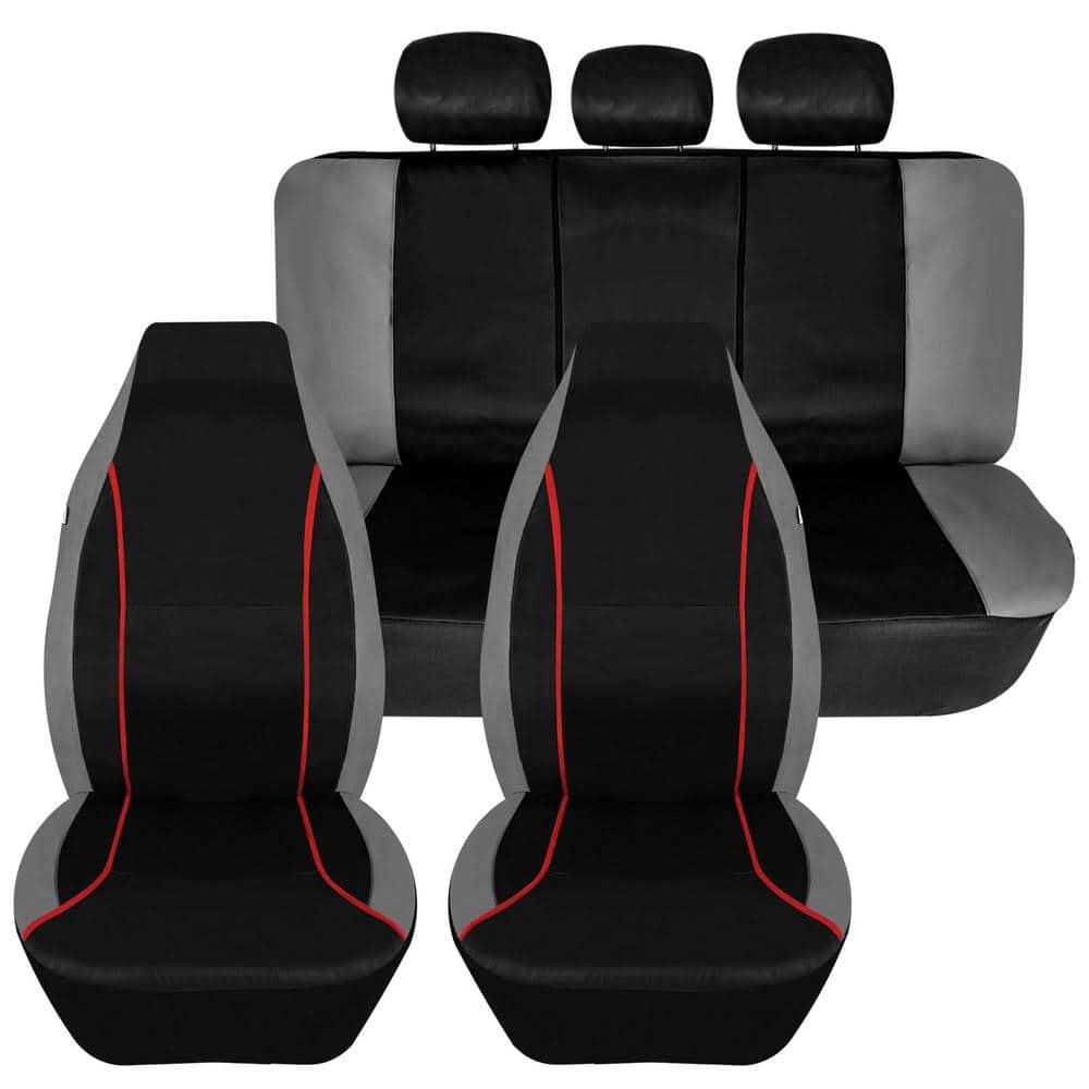 Bold Contrasting Leatherette Seat Covers 15 in. x 11 in. x 6 in. Full Set price history on PriceWatchPro