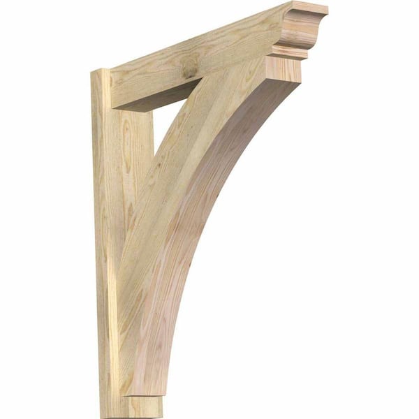 Ekena Millwork 6 in. x 34 in. x 30 in. Douglas Fir Thorton Traditional Rough Sawn Outlooker