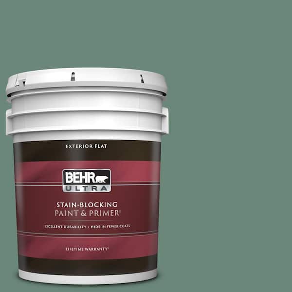 BEHR ULTRA 5 gal. #S420-5 Sycamore Grove Flat Exterior Paint & Primer