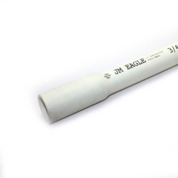 JM EAGLE 3/4 in. x 20 ft. PVC Schedule 40 Pipe DMV Pipe & Tubing