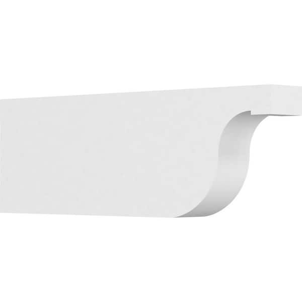 Ekena Millwork 3 in. x 8 in. x 24 in. Standard Del Monte Architectural Grade PVC Rafter Tail Brace