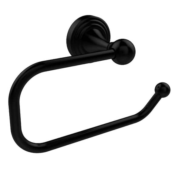 Sag Harbor Collection European Style Single Post Toilet Paper Holder in Matte Black