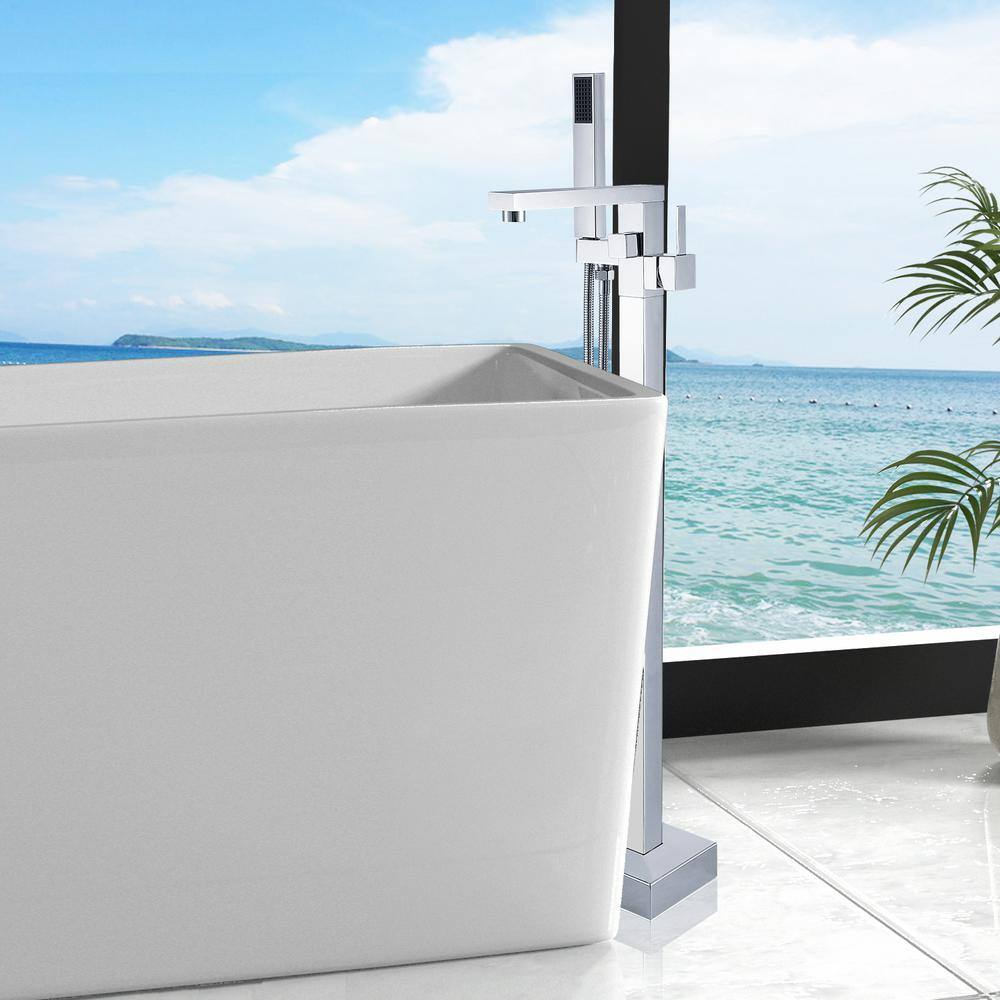 Maincraft Single-Handle Freestanding Bathtub Faucet with Hand Shower ...