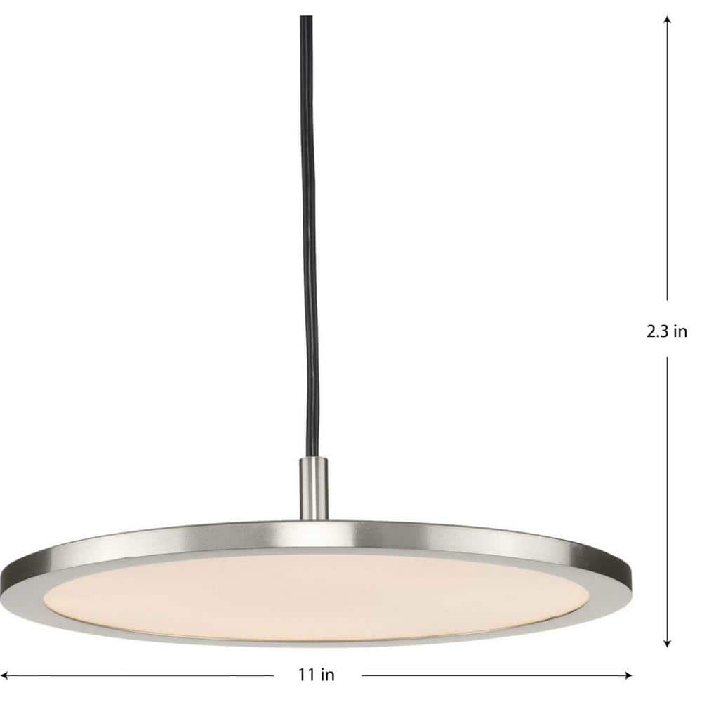 Everlume 11'' Brushed Nickel LED Pendant Light