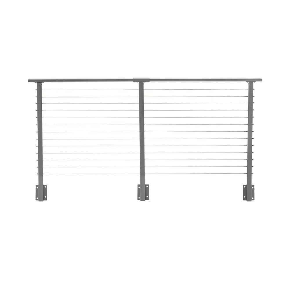 12 ft. Deck Cable Railing, 42 in. Face Mount, Grey price history on PriceWatchPro