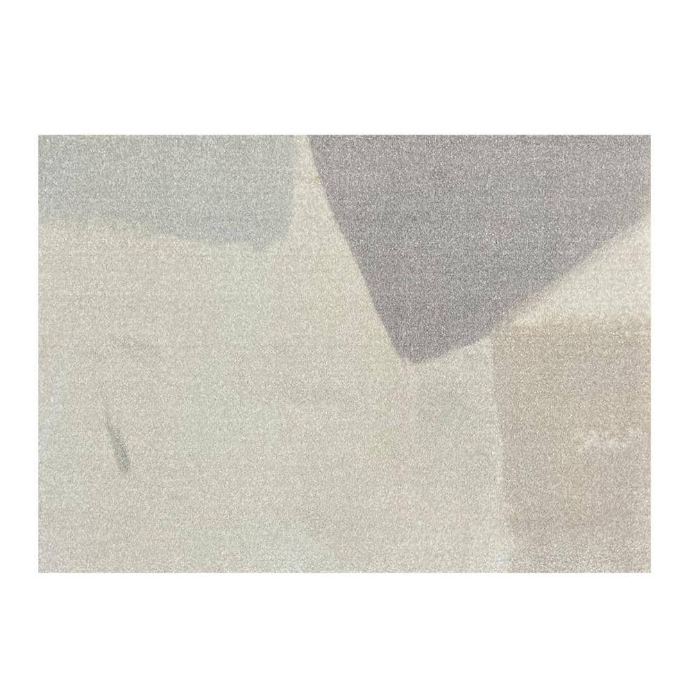 HomeRoots Taupe 2 ft. x 3 ft. Abstract Machine Tufted Area Rug with UV ...