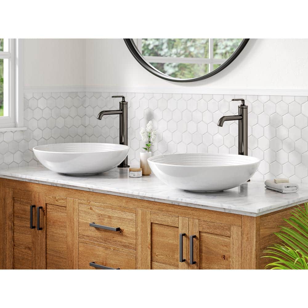 Matte Black Single Handle Vessel Sink Bathroom Faucet