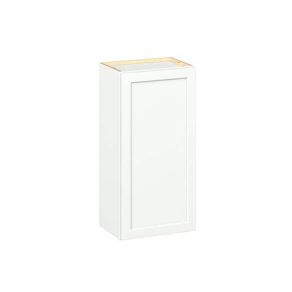 Emerson Pure White Wall 1 Door Ready to Assemble Kitchen Cabinet (18 in. W x 36 in. H x 12 in. D)