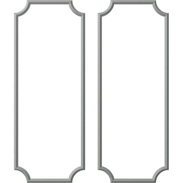 Ekena Millwork 28 in. W x 72 in. H Unfinished Polyurethane Panel Moulding Kit (Double Panel)