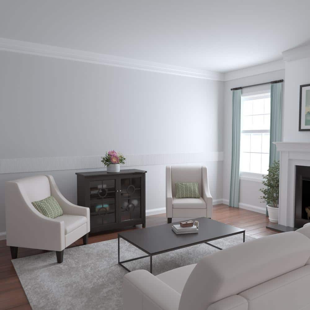 94.5 in Gray Primed Polyurethane Panel Moulding