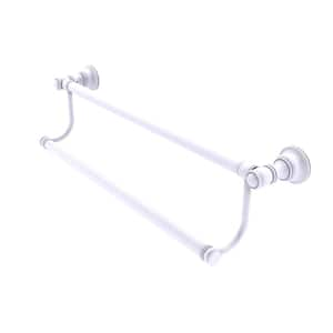 Carolina 24 in. Wall Mounted Double Towel Bar in Matte White