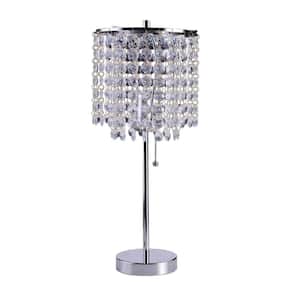20.25 in. H Crystal Deco Glam Table Lamp