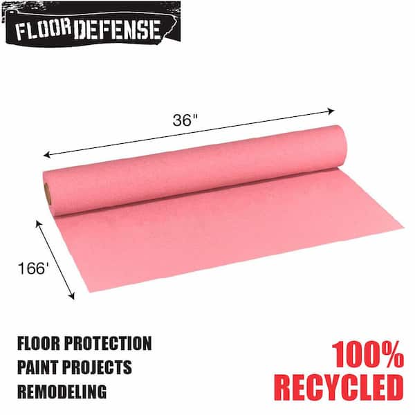 3 ft. x 166 ft. Red Builder's Paper