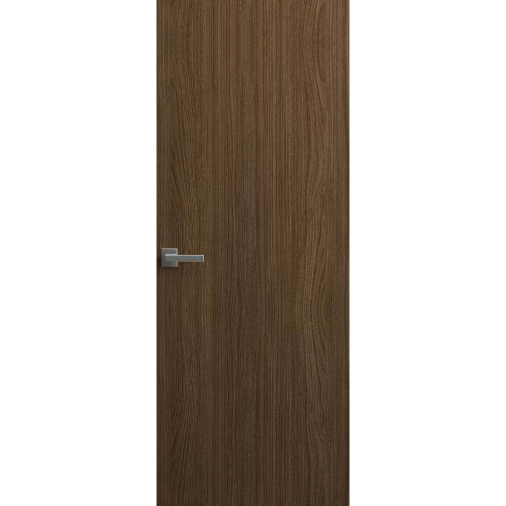 30 in. x 80 in. Unassembled Left-Hand/Outswing Solid Core Walnut Flush Mount Hidden Door with Silver Hinge Finish price history on PriceWatchPro
